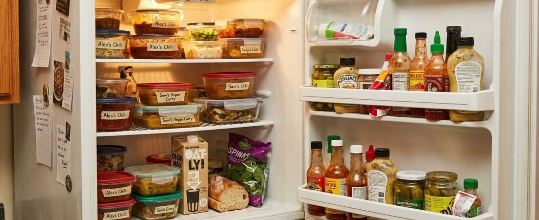 Meal Prepping in a Fridge I Share With 3 Other People